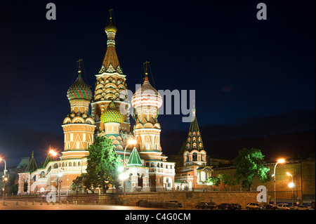 Russia St Basil's Cathedral in Red Square Stock Photo