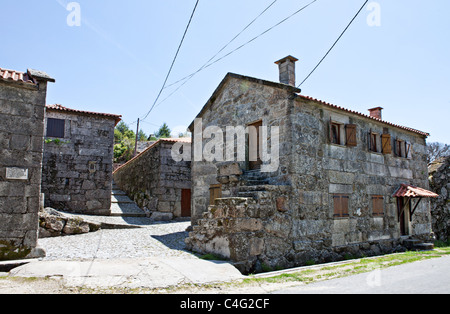 Stone village in Peneda Geres National Park, Portugal Stock Photo