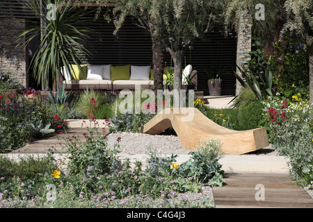Cancer Reasearch Garden, Chelsea Flower Show 2011 Stock Photo