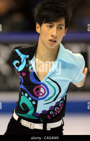 Jeremy Ten competes at the 2010 BMO Skate Canada National Championships in London, Ontario, Canada.  Stock Photo
