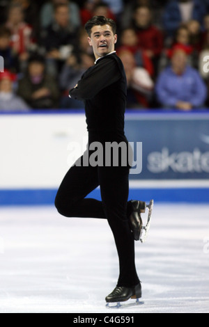 Joey Russell competes at the 2010 BMO Skate Canada National Championships in London, Ontario, Canada.  Stock Photo
