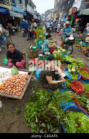 the market at Can Tho, Mekong Delta, Vietnam Stock Photo
