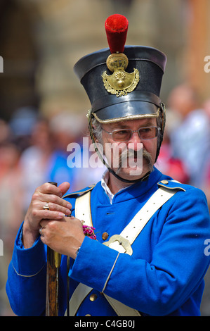 performer of the annual medieval parade Meistertrunk, dressed in ...