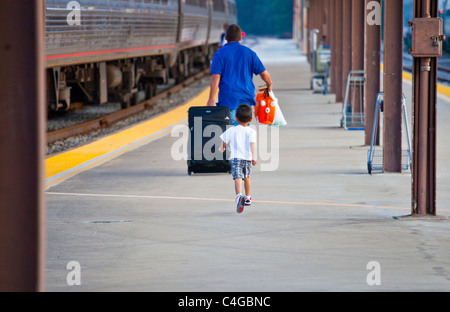 Amtrak Railway Station in Savannah, Georgia Stock Photo