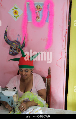 Santo Domingo Dominican Republic,Ciudad Colonia Zona Colonial,Calle Las Mercedes,Hispanic Latin Latino ethnic immigrant immigrants minority,mestizo,wo Stock Photo