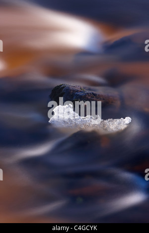 ice on Glen Bracadale, Isle of Skye, Scotland, UK Stock Photo