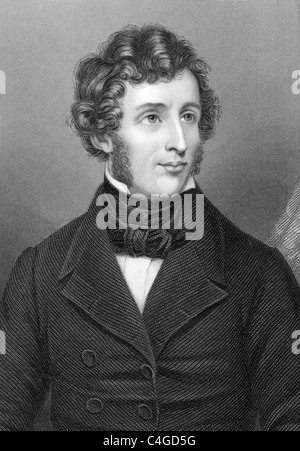 Friedrich Wohler (1800-1882) on engraving from 1800s. German chemist. Engraved by C.Cook after a picture by Allemand. Stock Photo