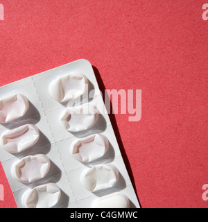 Empty Tablet Packet Stock Photo