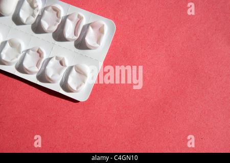 Empty Tablet Packet Stock Photo