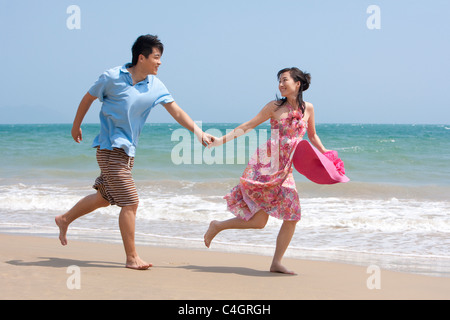Happy Couple on Vacation Stock Photo
