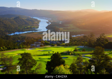 Simola Golf Resort at Sunset, Knysna, South Africa Stock Photo