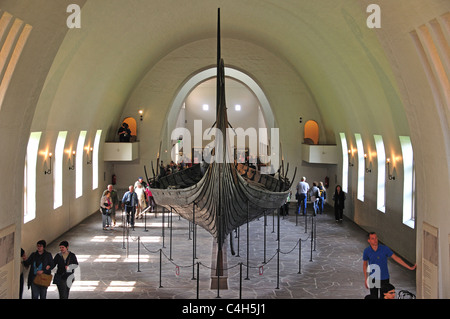 The 'Oseberg' ship, Viking Ship Museum, Bygdøynesveien, Bygdøy Peninsula, Oslo, Oslo County, Østlandet Region, Norway Stock Photo