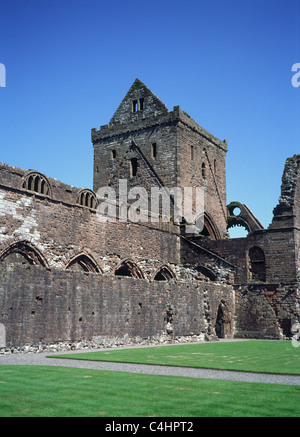 Sweetheart Abbey, New Abbey, Dumfries & Galloway, Scotland, UK in Spring Stock Photo