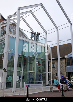 Entrance to Poole museum formally known as the waterfront museum High Street Poole UK Stock Photo