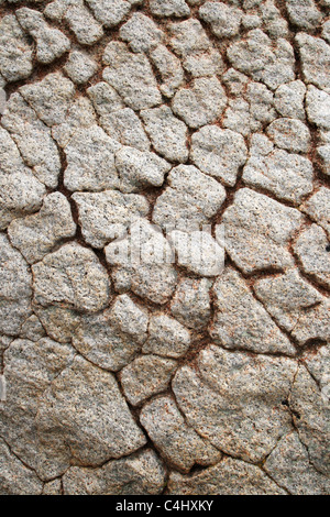 plated granite background texture from differential erosion Stock Photo