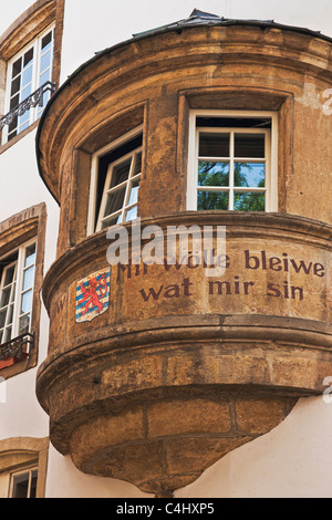 Luxemburgischer Wahlspruch Luxembourg motto Stock Photo Alamy