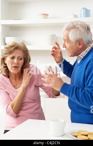 Senior Couple Having Argument At Home