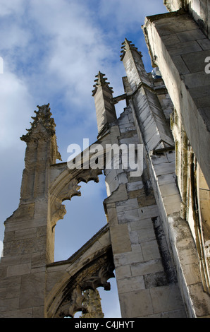 Buttress architecture at St Mary's Church, Beverley, East Riding of Yorkshire, England, UK Stock Photo