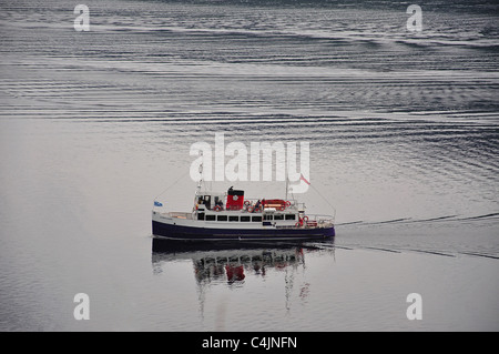 Jacobite Queen cruise boat on Loch Ness, Scottish Highlands, Scotland, United Kingdom Stock Photo