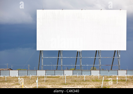 Abandoned Drive-In movie theater.  Winnipeg, Manitoba, Canada. Stock Photo