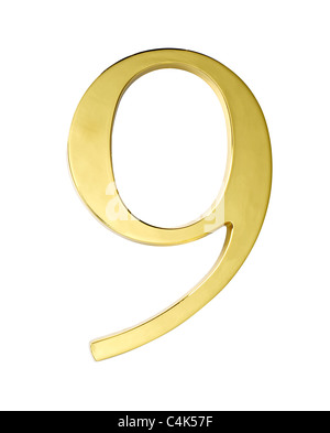 number numbers nine 9 symbol figure digit Stock Photo - Alamy