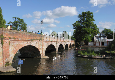 Tramway Bridge over the River Avon Stratford upon Avon Warwickshire Stock Photo