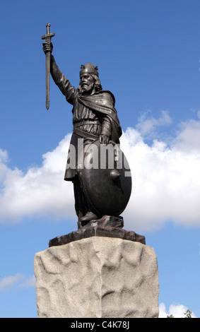 Statue of King Alfred Winchester Hampshire Stock Photo