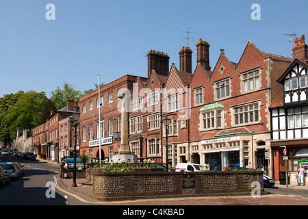 War Memorial in High street Arundel town centre Stock Photo