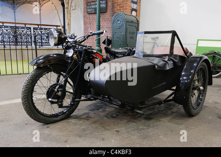 Old vintage motorcycle with sidecar Stock Photo - Alamy