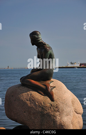 The Little Mermaid (Den Lille Havfrue) statue, Copenhagen (Kobenhavn), Kingdom of Denmark Stock Photo