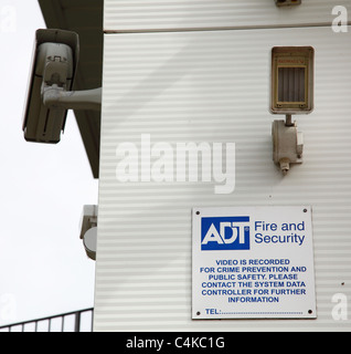 A building protected by ADT Fire and Security in the U.K. Stock Photo