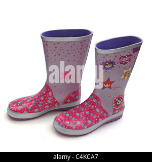 dirty green wellington boot isolated on white background Stock Photo ...