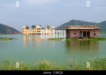 Jal Mahal (meaning 'Water Palace') is a palace located in the middle of the Man Sagar Lake in Jaipur city Stock Photo