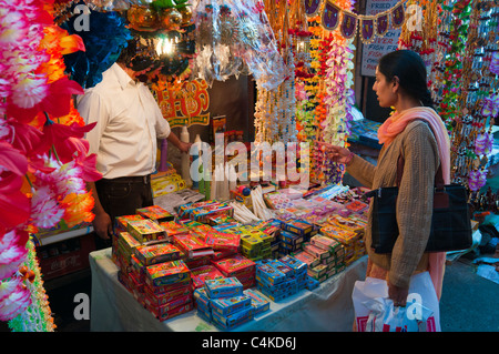 Night scene of Street in Shimla. Himachal Pradesh. India. Stock Photo