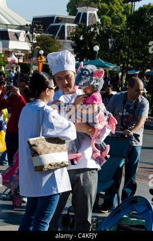 Halloween costume in Disneyland Stock Photo