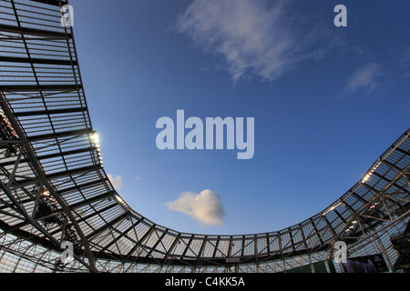 The Aviva Stadium, Dublin. during the UEFA Europa League final 2011 Stock Photo