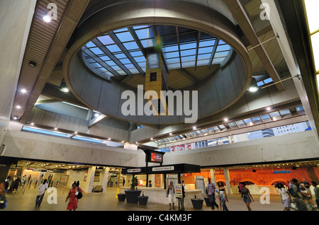 Five Points Station interior, part of Metropolitan Atlanta Rapid Transit Authority (MARTA) in Atlanta, Georgia. Stock Photo