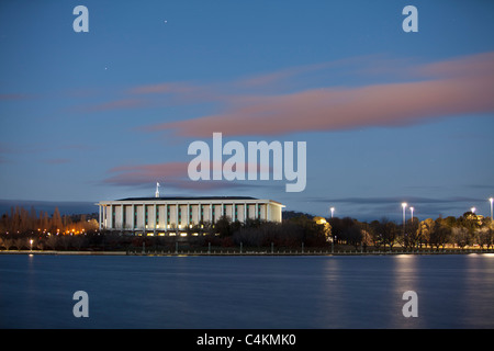 Australian National Library on Lake Burley Griffin, Canberra, ACT, Australia Stock Photo