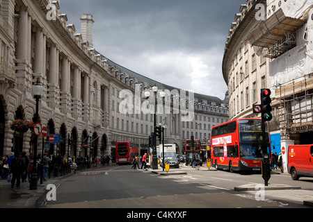 Regent Street off Piccadilly in London Stock Photo