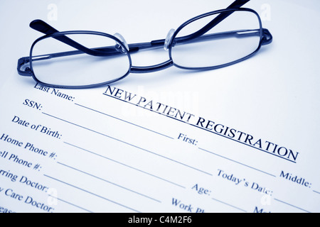 patient registration Stock Photo