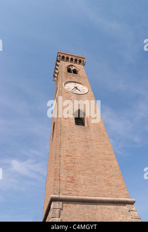 The clock tower (Campanone) in Santarcangelo di Romagna, Italy Stock Photo