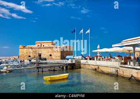 Paphos Fort,Kato Pafos,harbour,Cyprus Stock Photo
