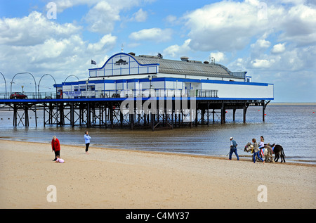 Cleethorpes Pier 39 a traditional victorian pier which is now a nightclub Stock Photo