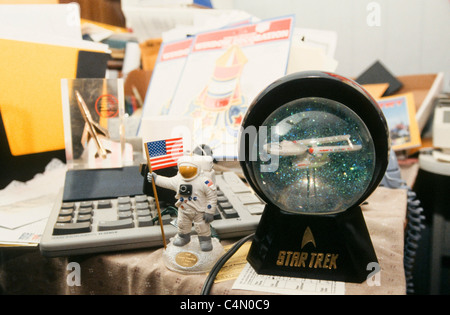 Dennis Lemott's office, Tampa, Florida. Dennis is the president of Tripoli the USA's amateur rocket association. Stock Photo