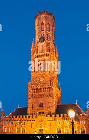 Belfried, Brügge, Belgien | Belfry, Bruges, Belgium Stock Photo