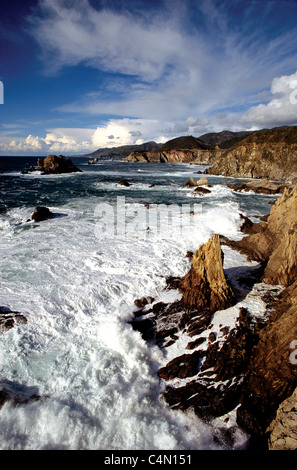 Hurricane Point along the coast of Big Sur, California. Stock Photo