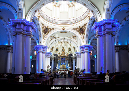 Chiquinquira church Interior Stock Photo