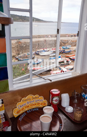 Seaside village of Coverack on the Lizard Peninsula, Cornwall, UK ...