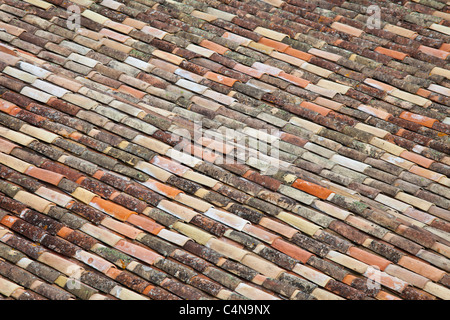terracotta tiles france roof alamy emilion rooftops bordeaux region st