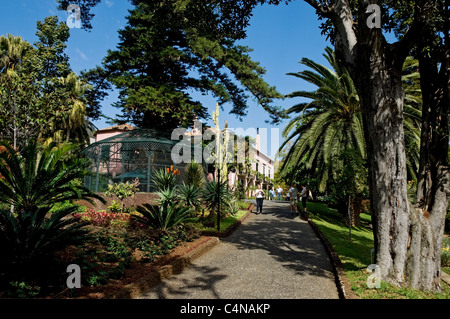 Garden of the Governor's residence Funchal Madeira Portugal EU Europe Stock Photo